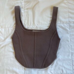 Aritzia Sculpt Knit Bustier Tank